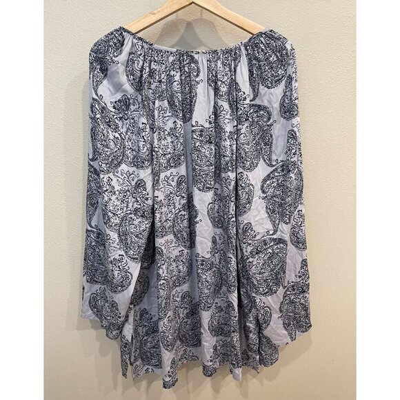 J. Jill Pure Jill Women's Pullover V-Neck Tunic Blouse 2X Long Sleeves Purple - Picture 2 of 9